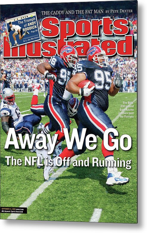 Magazine Cover Metal Print featuring the photograph Away We Go The Nfl Is Off And Running Sports Illustrated Cover by Sports Illustrated