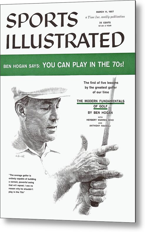 Magazine Cover Metal Print featuring the photograph Ben Hogan Golf Tips Sports Illustrated Cover by Sports Illustrated