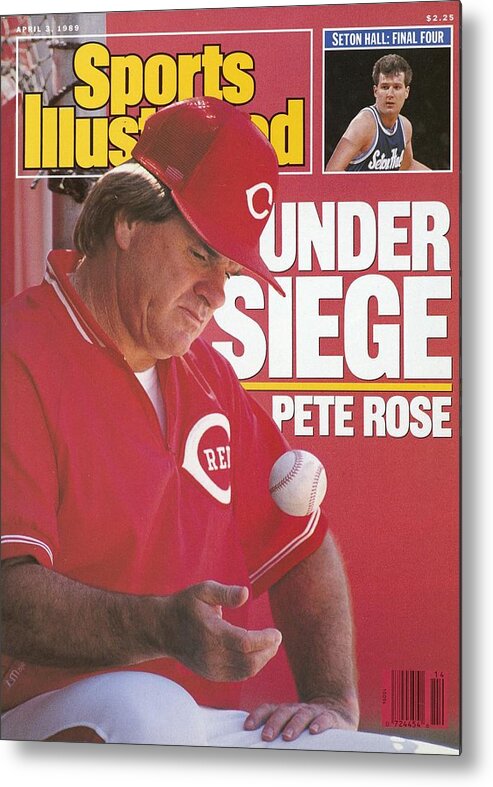 Magazine Cover Metal Print featuring the photograph Cincinnati Reds Manager Pete Rose Sports Illustrated Cover by Sports Illustrated