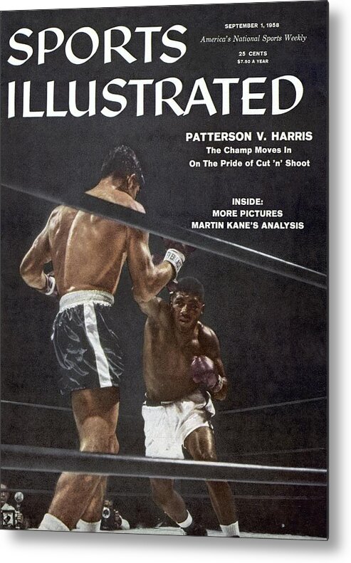 Magazine Cover Metal Print featuring the photograph Floyd Patterson, 1958 World Heavyweight Title Sports Illustrated Cover by Sports Illustrated