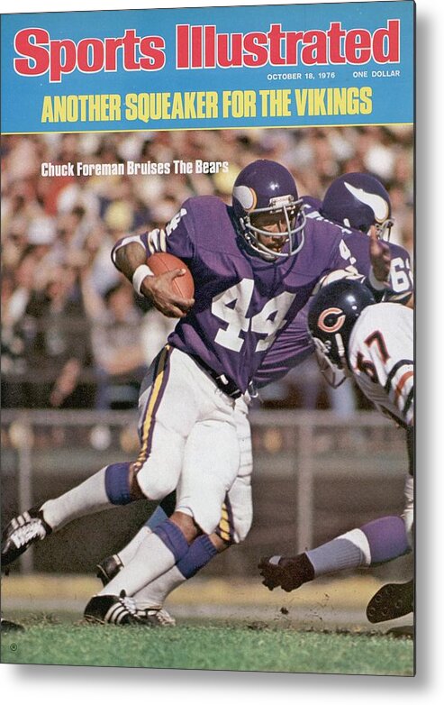 Minnesota Vikings Chuck Foreman Sports Illustrated Cover Metal Print