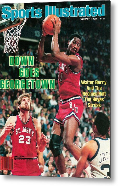 Magazine Cover Metal Print featuring the photograph St. Johns University Walter Berry Sports Illustrated Cover by Sports Illustrated