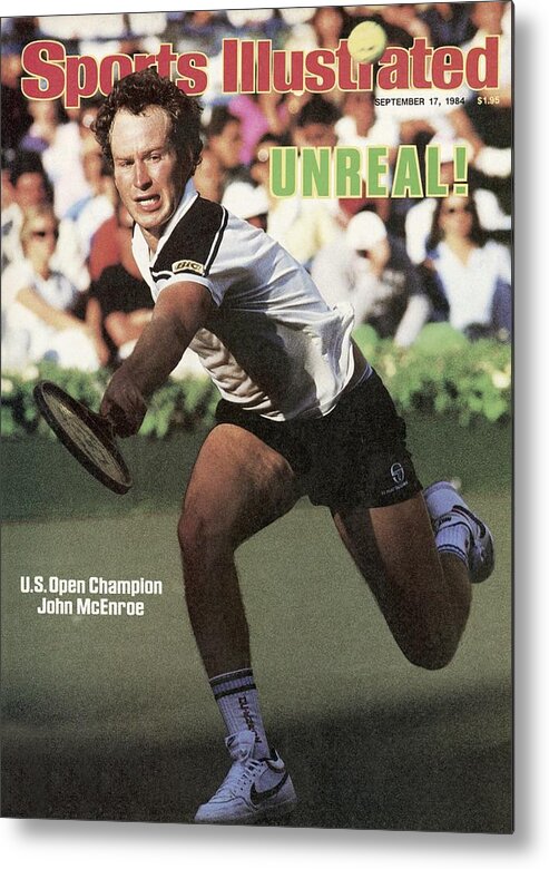 1980-1989 Metal Print featuring the photograph Usa John Mcenroe, 1984 Us Open Sports Illustrated Cover by Sports Illustrated
