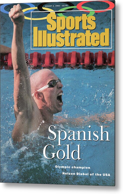 Magazine Cover Metal Print featuring the photograph Usa Nelson Diebel, 1992 Summer Olympics Sports Illustrated Cover by Sports Illustrated