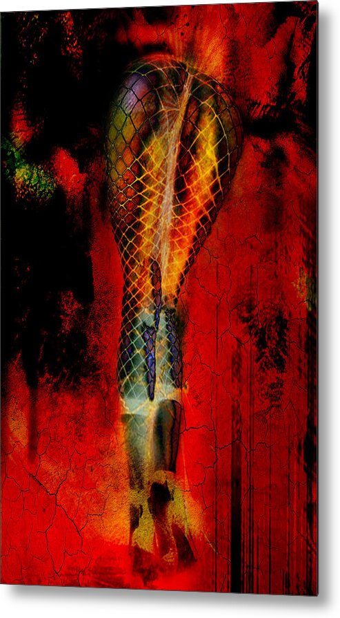 Hose Metal Print featuring the digital art Thermonuclear Hosiery by Greg Sharpe