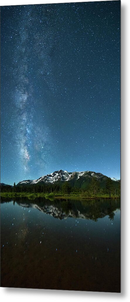 Milkyway Metal Print featuring the photograph Milkyway Over Tallac by Brad Scott by Brad Scott