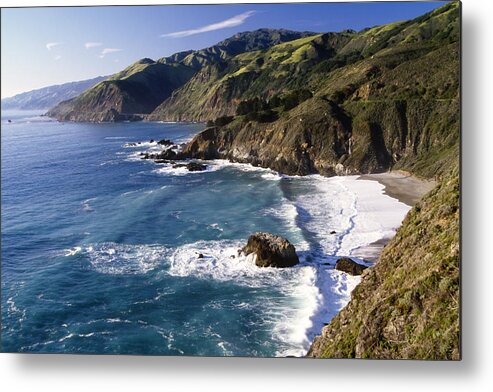 Scenic Metal Print featuring the photograph Big Sur at Big Creek by George Oze