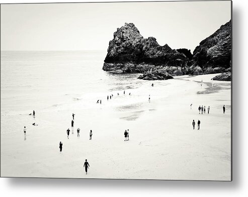 Cornwall Metal Print featuring the photograph Cornwall beach life by Dorit Fuhg