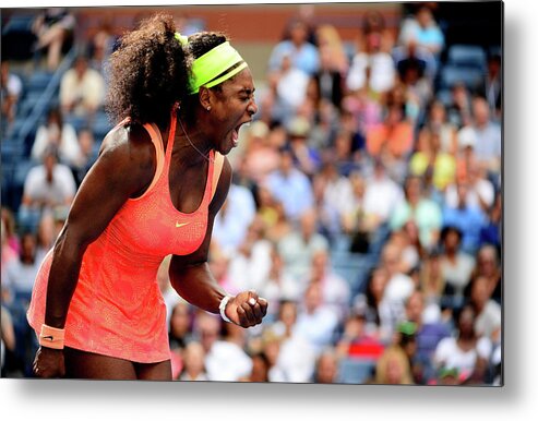 Tennis Metal Print featuring the photograph 2015 U.s. Open - Day 12 #1 by Alex Goodlett