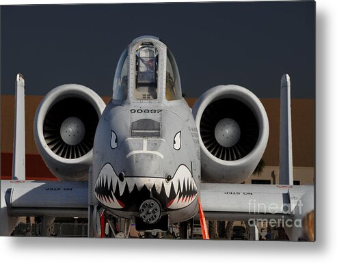 Aircraft Metal Print featuring the photograph A-10 Warthog by John Black