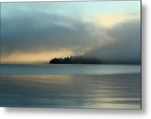 Sunrise Metal Print featuring the photograph An Island in Fog by E Faithe Lester