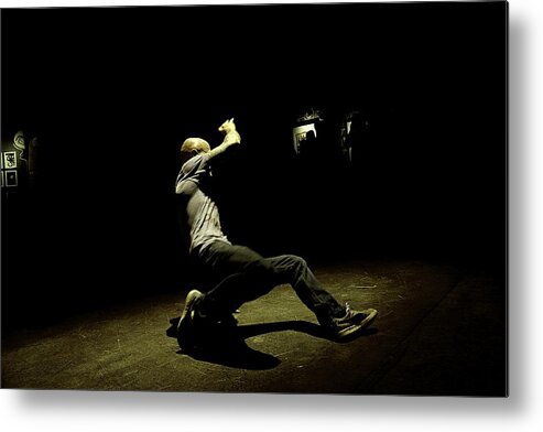 Dance Metal Print featuring the photograph B Boy 8 #1 by D Justin Johns
