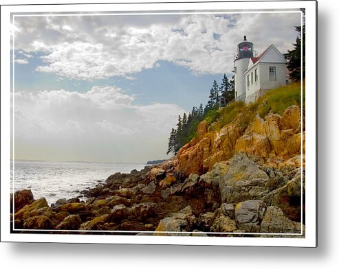 Maine Lighthouse Metal Print featuring the photograph Bass Harbor Head Lighthouse by Mike McGlothlen