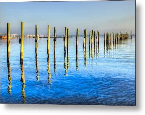 Clouds Metal Print featuring the photograph Blue Tide #2 by Debra and Dave Vanderlaan