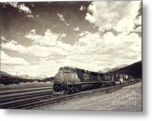 Photography Metal Print featuring the photograph Canada Rail #1 by Ivy Ho