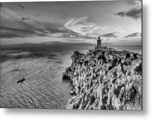 And Metal Print featuring the photograph Cape Melagavi lighthouse - Greece #1 by Constantinos Iliopoulos