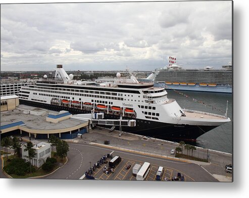 Cruise Metal Print featuring the photograph Caribbean Cruise - On Board Ship - 121220 #1 by DC Photographer