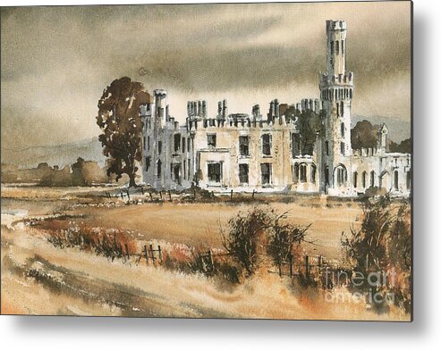 Roland Byrne Metal Print featuring the mixed media CARLOW Ducketts Grove by Val Byrne