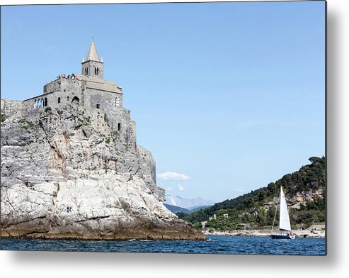 Tranquility Metal Print featuring the photograph Church Of St Peter, Portovenere, Cinque #1 by Cultura Exclusive/walter Zerla