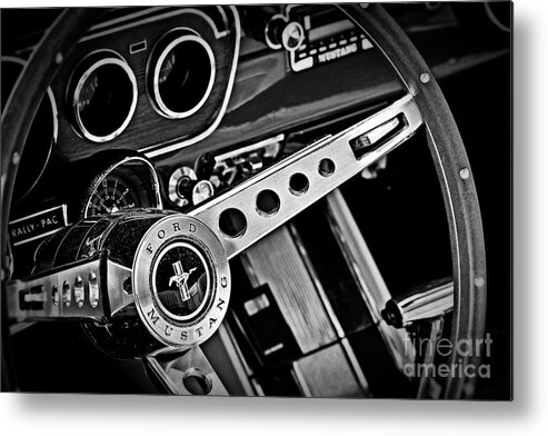 Mustang Metal Print featuring the photograph Classic Mustang Interior #1 by Jarrod Erbe