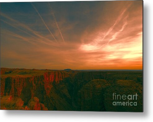Color Metal Print featuring the photograph Color of the Grand Canyon South Rim V8 #1 by Douglas Barnard
