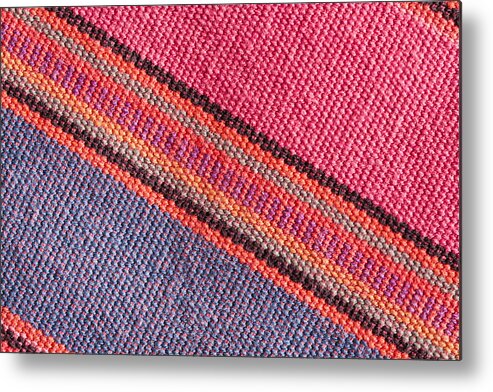 Abstract Metal Print featuring the photograph Colorful cloth #1 by Tom Gowanlock