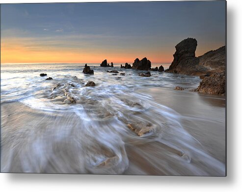 Beach Metal Print featuring the photograph Corona Del Mar Sunrise #1 by Dung Ma