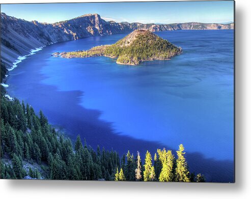 Crater Lake Metal Print featuring the photograph Crater Lake, Oregon #1 by Pierre Leclerc Photography