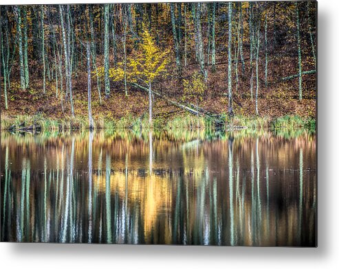 Autumn Metal Print featuring the photograph Fall Reflections by Paul Freidlund