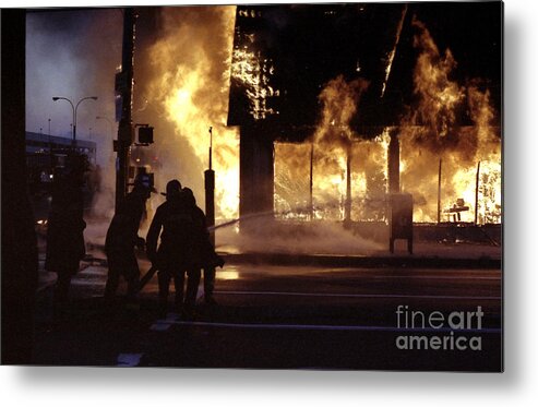 Fdny Metal Print featuring the digital art Fire #1 by Steven Spak