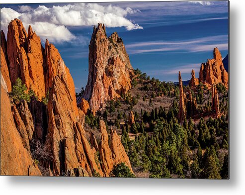 Photography Metal Print featuring the photograph Garden Of The Gods, Coloardo Springs #1 by Panoramic Images