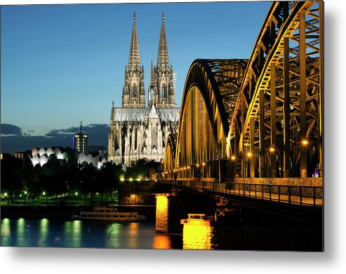 North Rhine Westphalia Metal Print featuring the photograph Germany, Cologne, View Of Cologne #1 by Westend61