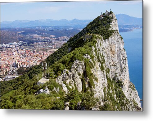 Above Metal Print featuring the photograph Gibraltar Rock #1 by Artur Bogacki