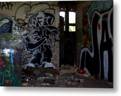 Graffiti Art Metal Print featuring the digital art Graffiti Art by Jean Wolfrum