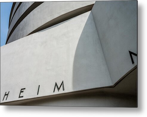 Photography Metal Print featuring the photograph Guggenheim Museum #1 by James Howe