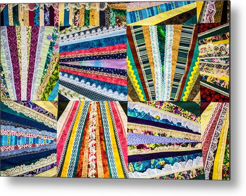 Quilt Metal Print featuring the photograph Hand Made Quilt #1 by Sherman Perry