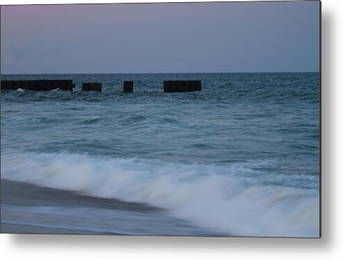 Beach Metal Print featuring the photograph Hatteras Groin 2 by Cathy Lindsey