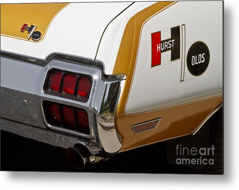 1972 Oldsmobile Cutlass Hurst Olds Metal Print featuring the photograph Hurst Olds #1 by Dennis Hedberg