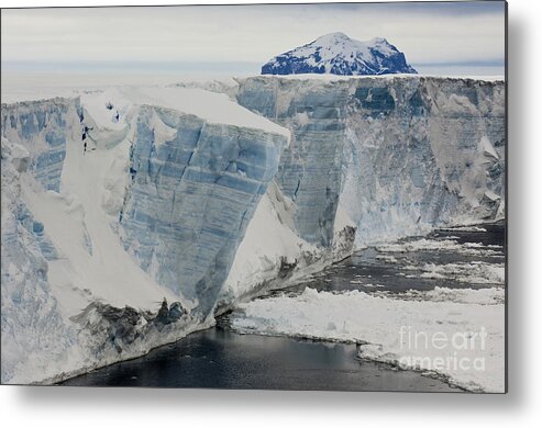 Iceberg Metal Print featuring the photograph Iceberg, Antarctica #1 by John Shaw