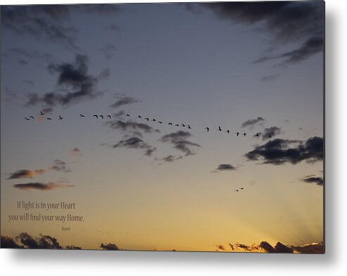 Sunset Metal Print featuring the photograph If Light is in Your Heart #2 by Rhonda McDougall