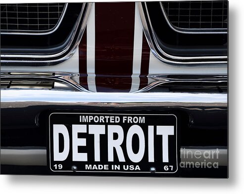 Hpac Metal Print featuring the photograph Imported from Detroit #1 by Dennis Hedberg