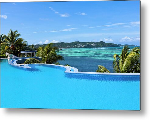 Scenics Metal Print featuring the photograph Infinity Swimming Pool #1 by 35007