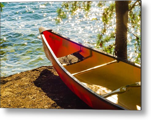 Activity Metal Print featuring the photograph Kayak By The Water #1 by Alex Grichenko
