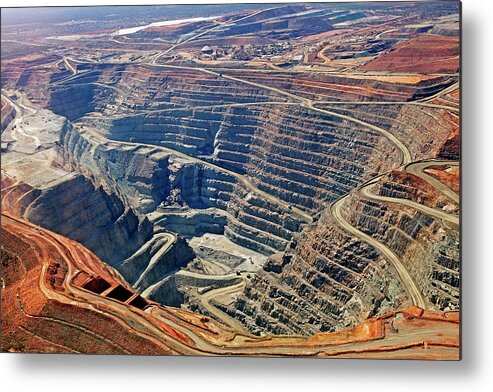 Mineral Metal Print featuring the photograph Kcgm. Gold Mine,western Australia #1 by John W Banagan