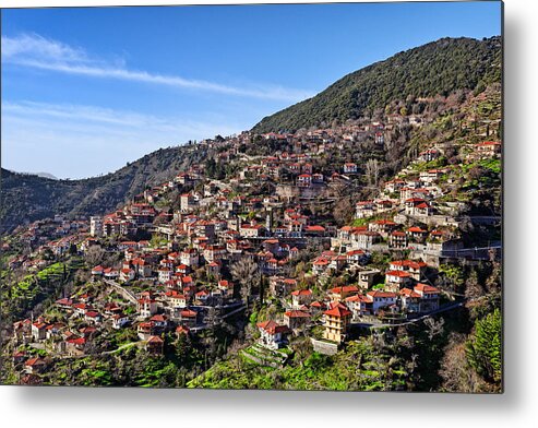 Architecture Metal Print featuring the photograph Lagadia - Greece #1 by Constantinos Iliopoulos