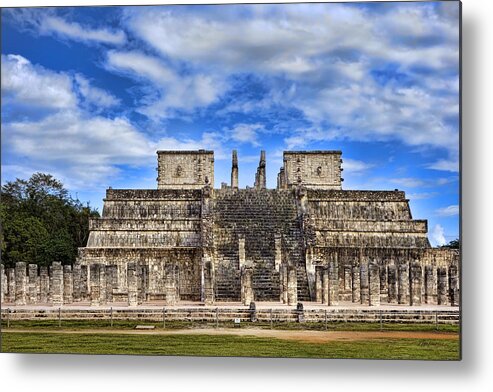 Mayan Metal Print featuring the photograph Mayan Ruins at chichen Itza #1 by Ann Powell