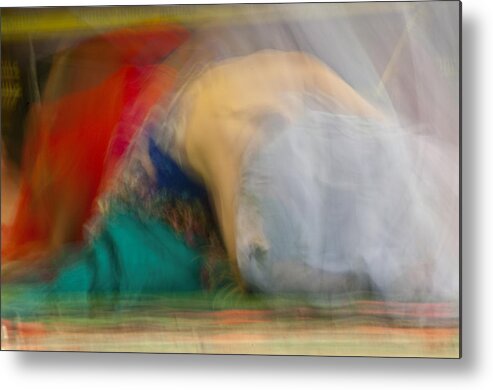 Belly Dancing Metal Print featuring the photograph Mideastern Dancing by Catherine Sobredo