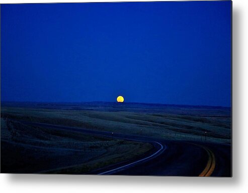Full Moon Metal Print featuring the photograph Native Moon #1 by Donald J Gray