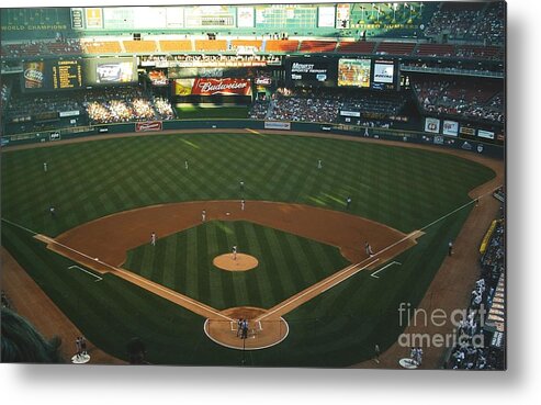 Old Busch Stadium Metal Print featuring the photograph Old Busch Field by Kelly Awad