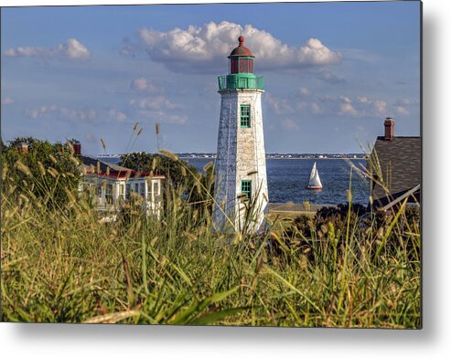 Old Point Comfort Lighthouse Metal Print featuring the photograph Old Point Comfort Lighthouse #1 by Jerry Gammon